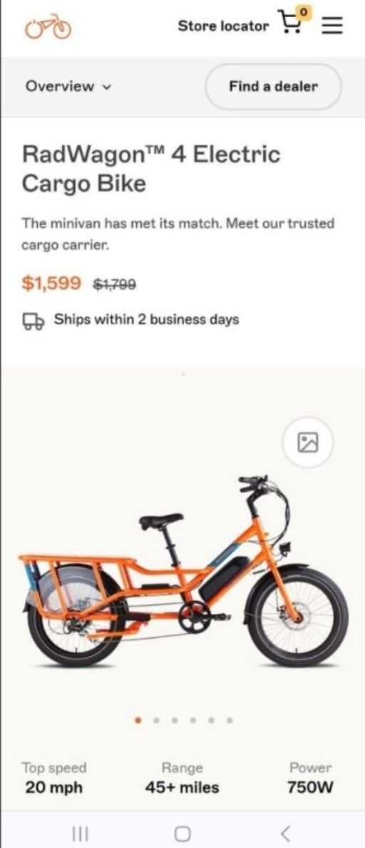 Electric Wagin Bike Radwagon