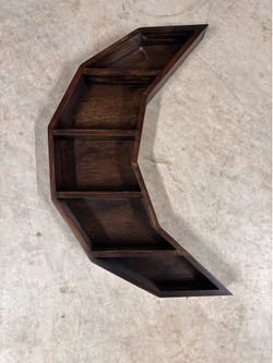Wooden moon decor