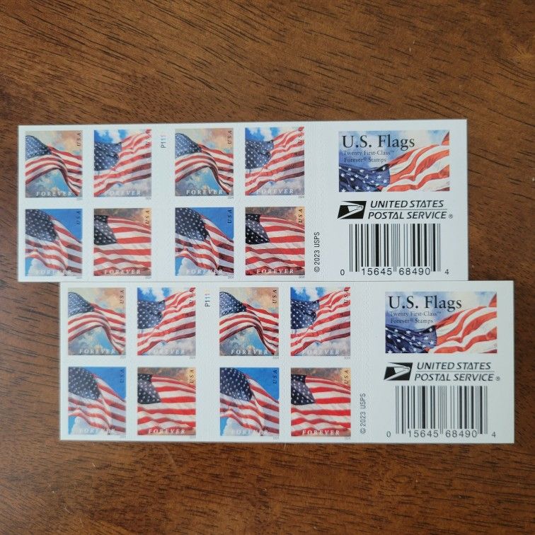 2024 First-Class Forever Stamps 2 Booklets.