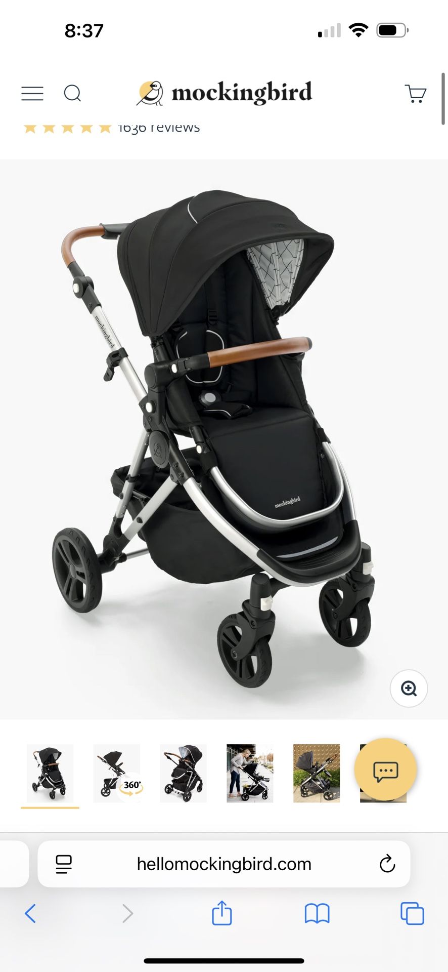 Mocking Bird Single To Double Stroller With 2nd Seat