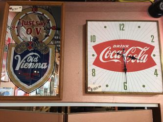 Vintage Clocks - Vienna $30 // Coca Cola $150