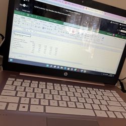 Pink HP Laptop