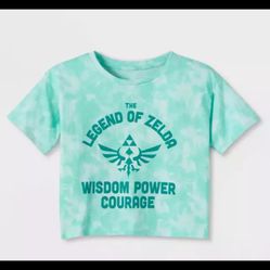 Girls  Nintendo Legend of Zelda Short Sleeve Graphic T-Shirt in Green - XL, 2XL
