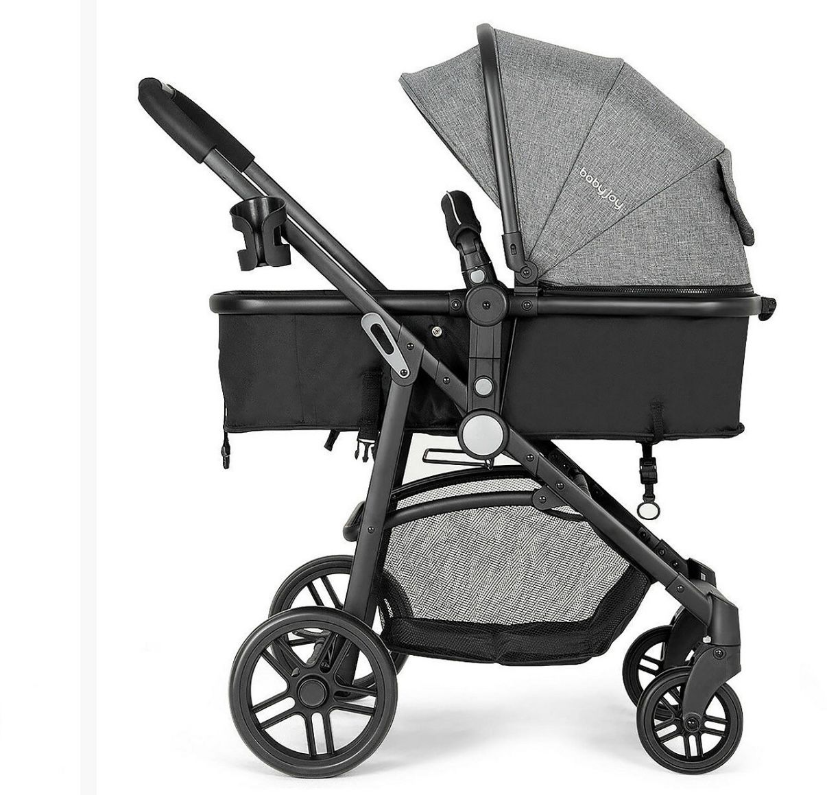 Costway Baby 2 In 1 Foldable Stroller