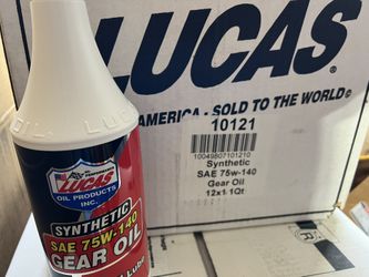 Case Of Lucas 75W140 Gear Oil