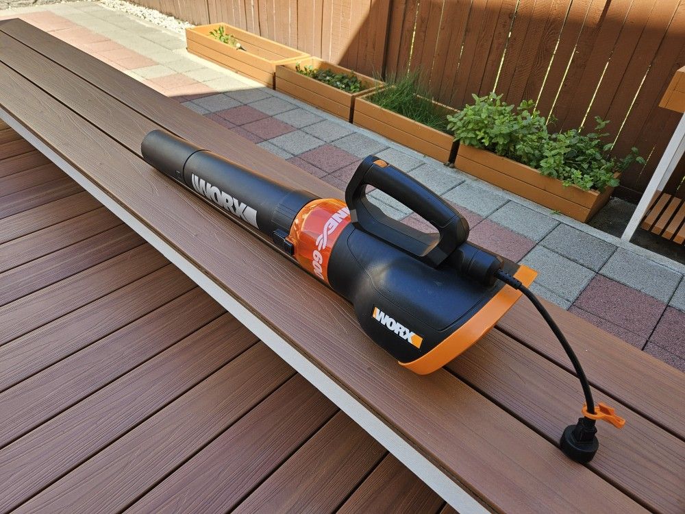 WORX WG520 12 Amp Turbine 600 Electric Leaf Blower