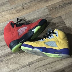 Nike Air Jordan 5 Retro SE What The Red Yellow CZ5725-700 