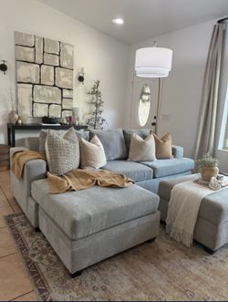 L Shaped Couch with reversible chaise