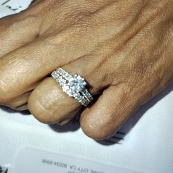 2 Carat Diamond White Gold Wedding Set