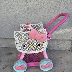 Kids Hello Kitty Shopping Cart