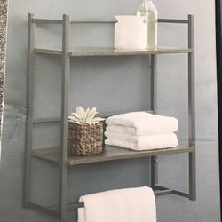 2 Ties Bathroom Storage Shelf Brand New 