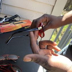 Pads Sunglasses And Curling Iron