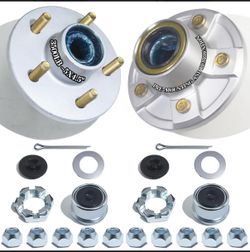 Set of Two Trailer Hubs 5x4.5