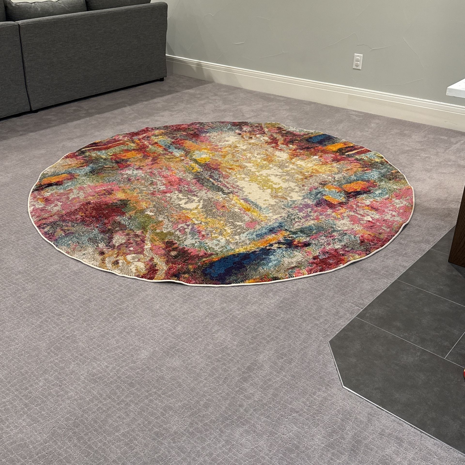 Loloi II Nadia, Round Multi Color Rug 8 x 8 Round