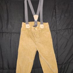 12 Month Boys Corduroy Pants With Straps