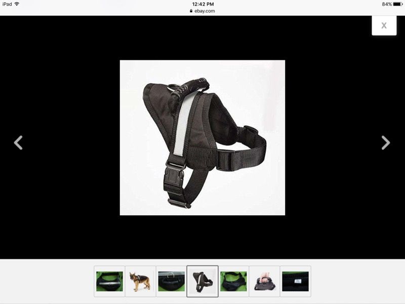 Big Dog Soft Reflective No Pull Black Harness size XL, NEW