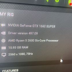 75hz Curved LG Gaming Monitor