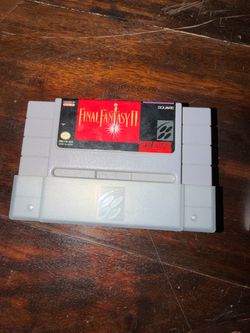 Final fantasy II SNES Super Nintendo