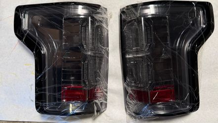 LA Zona Auto Parts 2015 to 2017 Ford F150 3D LED Smoked Tail Lights Luces Micas Traceras Ahumadas