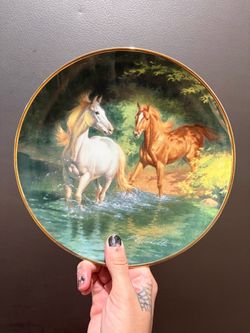 Decorative Horse Scene Collector Plate