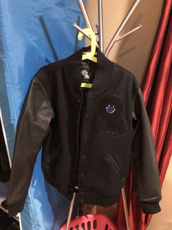 OVO x Takashi Murakami Varsity Jacket Black Medium for Sale in