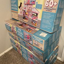 Kid kraft Slumber Party Mansion Dollhouse Gift for Kids 60+ Pieces Age 3+