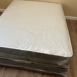 NEW FULL SIZE SET MATTRESS AND BOX SPR+ING-2pcs