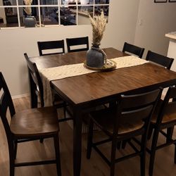 Square Dining Table With 8 Chairs From Ashley 