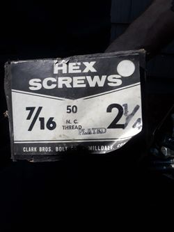 Box of hex screws