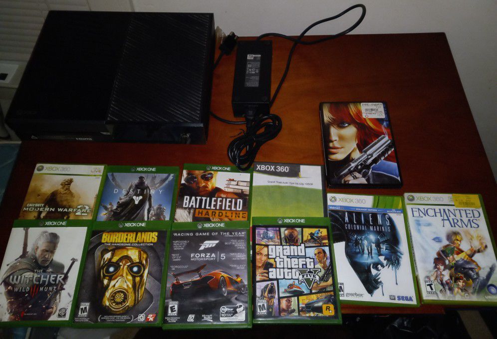 Xbox One And Games Like New. 