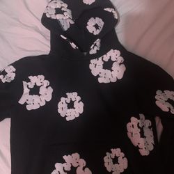 Black Denim Tear Hoodie