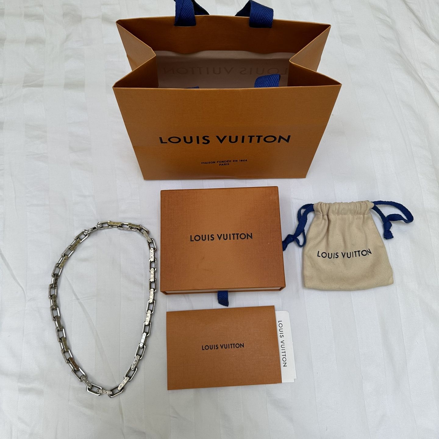 Louis Vuitton Monogram Chain Necklace for Sale in Hicksville, NY - OfferUp
