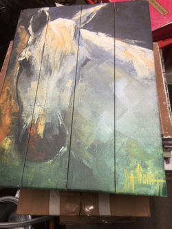 Pallet wood painting