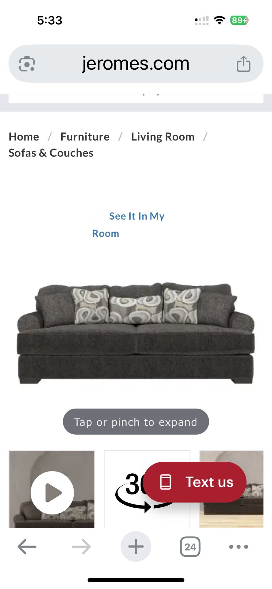 Jerome’s Carson Sofa