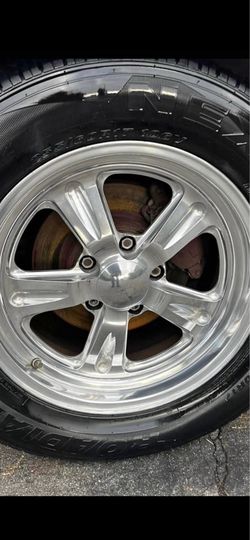 17 wheels rims billet polish staggered budniks old school and tires 5x5 Chevy