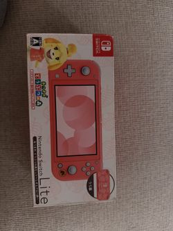 nintendo switch lite animal crossing edition!
