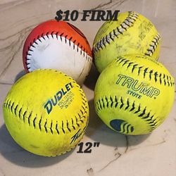 12" softballs READ DESCRIPTION