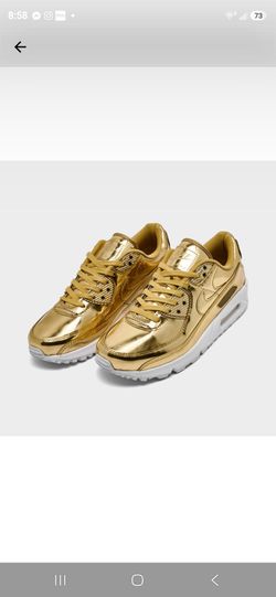 Gold Air Max 90 size 14
