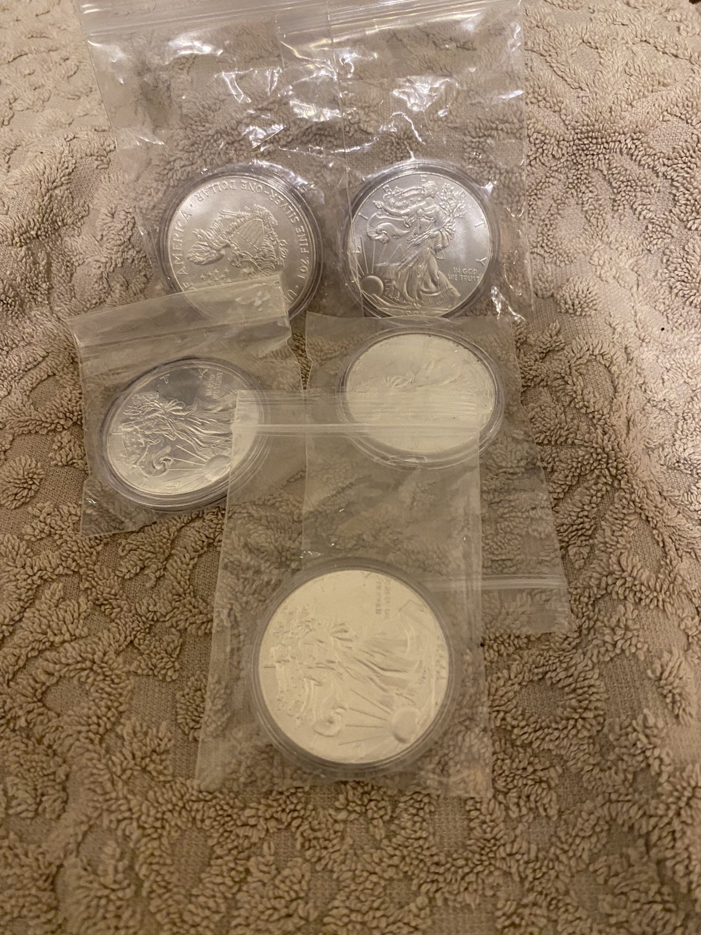 Silver Coins 5oz Of 999 Fine