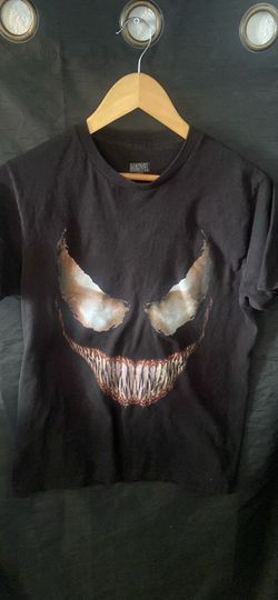 Marvel Venom Men’s Black Graphic Logo Crew Neck Short Sleeve T-Shirt Size M