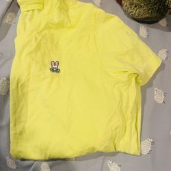 Neon Yellow Psycho Bunny Shirt