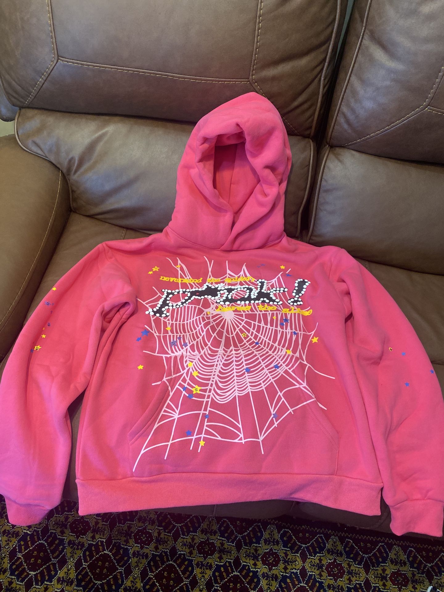 Spider Hoodie Pink