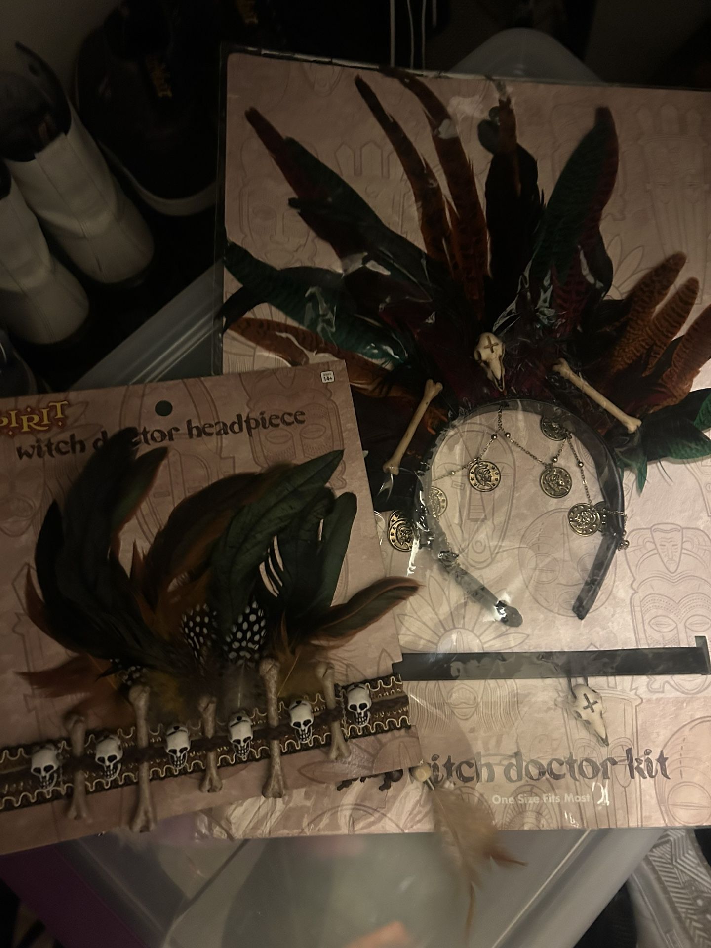 his and her witch doctor headbands 