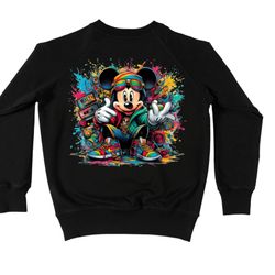 Mickey Sweatshirts Crew Neck Unisex All Size 