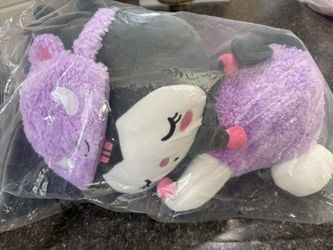 New Kuromi Plush Blanket Hello Kitty and Friends