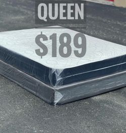 Queen Mattress Set – Medium – Brand New – Delivery Available 🚚