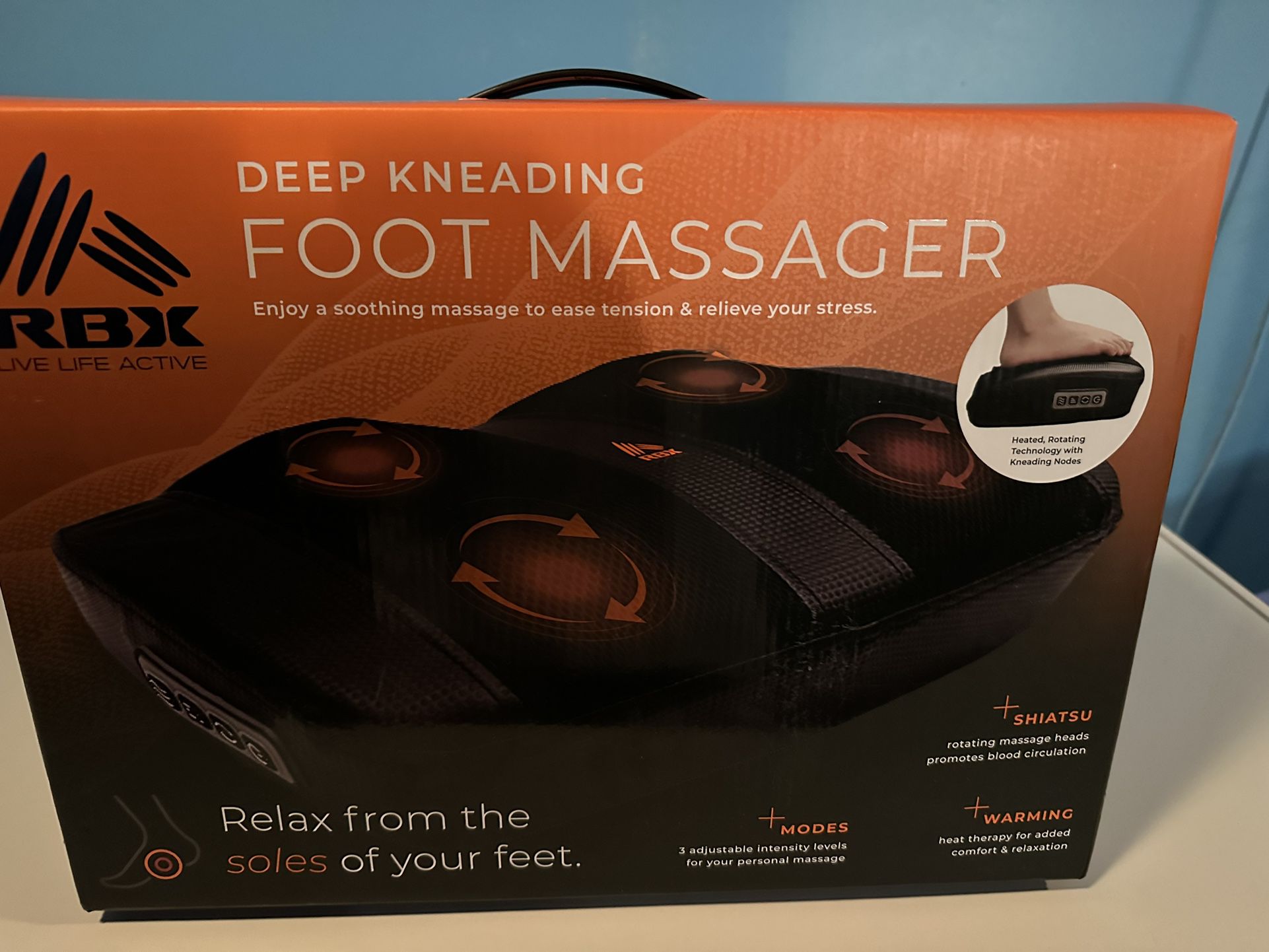 BRAND NEW RBX Deep Kneading Foot Massager