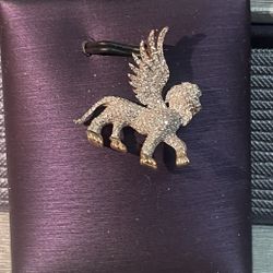 Winged Lion Diamond Pendant 