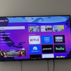 55” Roku TV with Wall Mount
