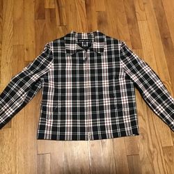 KARPER AND CO BLAZER JACKET WOMENS SIZE 8P ZIPPER EXECELLET CONDITION 